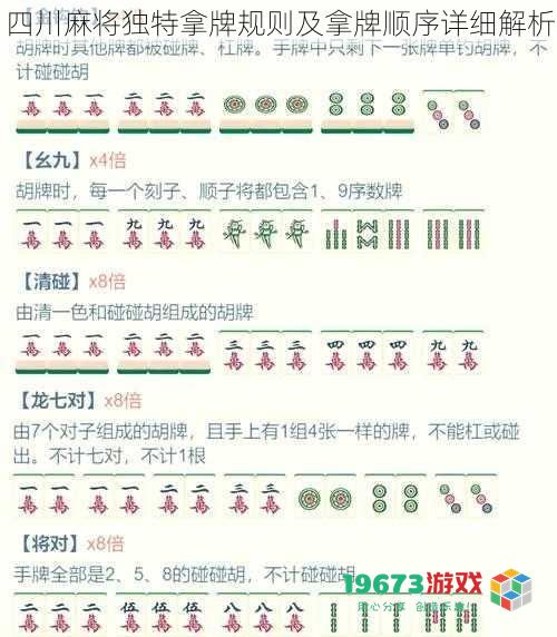 四川麻将独特拿牌规则及拿牌顺序详细解析