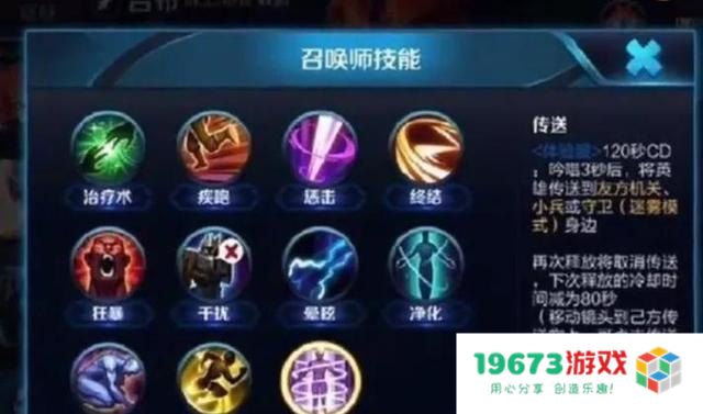 召唤师技能表 召唤师技能表