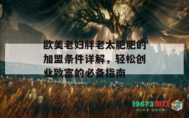 欧美老妇胖老太肥肥的加盟条件详解，轻松创业致富的必备指南