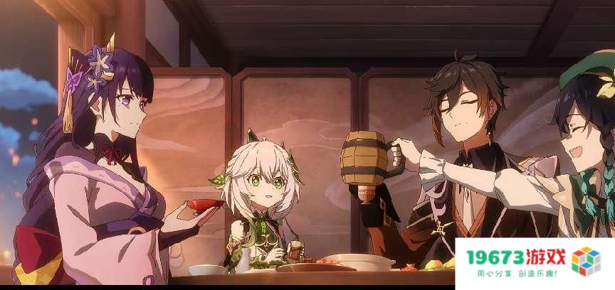 原神又整活了？海灯节年夜聚会梗太多，四神聚会引热议